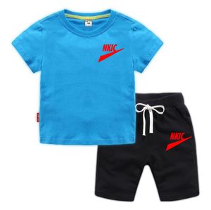 Nieuwe Zomer Kinderen Baby Jongen Meisje Kleding Katoenen T-shirts Shorts 2 Stuks sets Baby Kids Fashion Peuter Trainingspakken set