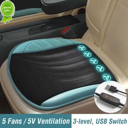 Nouveau coussin de siège frais d'été avec ventilateur USB soufflant une feuille de coussin de Ventilation fraîche siège de voiture gilet de refroidissement accessoires de voiture
