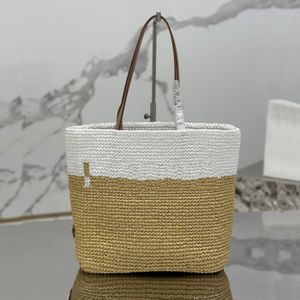 Nouveau sac fourre-tout en crochet d'été et en cuir concepteur de luxe Crochet en cuir crochet en cuir côté sac à main émail émaillé