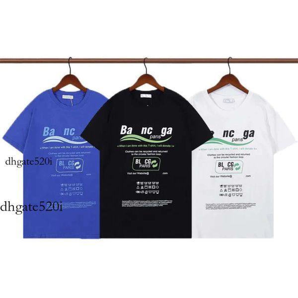 Nouveaux créateurs d'été pour hommes T-sh Front Fashion Fashion Fashion Casual Casual Manleves Tee BB Lettre courte manche confortable Paris Men and Women Stamp