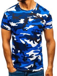 Nieuwe Zomer Mode camouflage t-shirt mannen Casual O-hals Katoen streetwear t-shirt Mannen Gym Korte Mouw T-shirt tops G008 CY200515 005