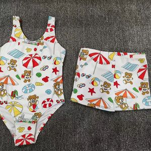 Nuevo traje de baño para niñas de verano lindos trajes de baño de una pieza