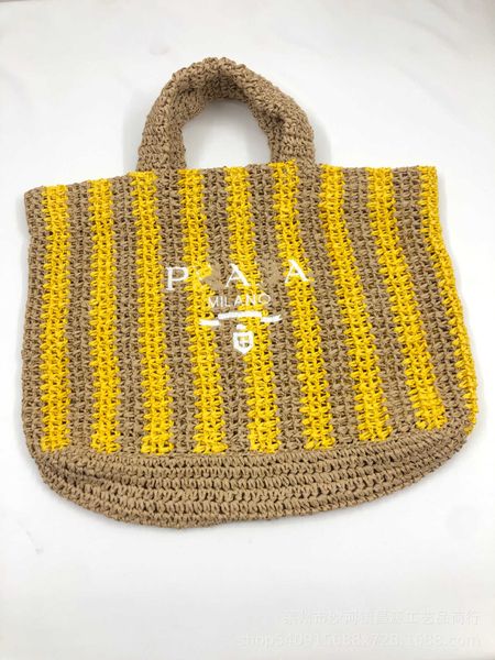 Sac à main en paille ajouré fait à la main, sac à main tissé de style occidental avec broderie anglaise, fourre-tout de grande capacité, nouvelle collection d'été