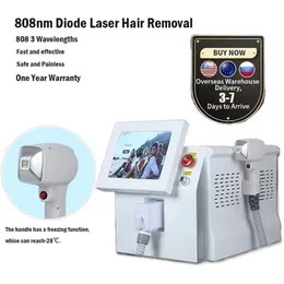 New Summer Home Beauté Instrument Portable Diode Laser 3 Longueur d'onde 755nm 808nm 1064nm Machine d'épilation