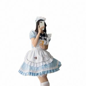 Nouvel été japonais Anime Cosplay tenue jupe courte Alice's Wderland série femmes carte femme de chambre Dr jeu Costume de jeu de rôle i175 #