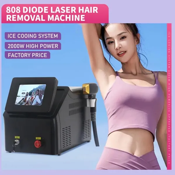 Nouvelle machine laser d'été Nouvel épilateur portable Ice Platinum 3 Longueur d'onde 755 808 1064nm Diode Laser Machine 808 Machine d'épilation