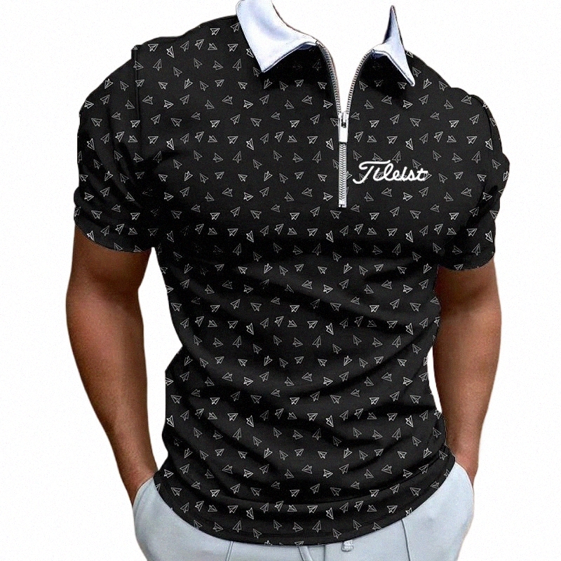Novo verão masculino nova camisa polo coreano golfe quente de alta qualidade respirável camisa polo manga curta topo casual polos masculinos i3Qs #