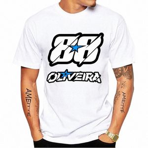 Nieuwe Zomer Mannen Korte Mouw 2023 Miguel Oliveira 88 Rider T-shirt Moto Sport Jongen Casual Tees Motorrijden Wit tops C5v3 #