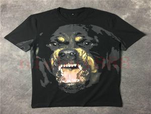 Nuevo verano para hombre 3d clásico Rottweiler estampado de animales Top Men Tee Summer Camisa Camisa Masculina Camiseta de moda