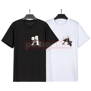 New Summer Mens Casual T Shirts Womens Floral Print Tees Designer Unisex Short Sleeve Clothing Taille S-XL