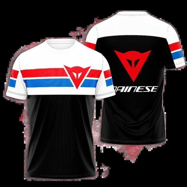 Nuevo traje de ciclismo F1 de verano para hombre, camiseta de manga corta con cuello redondo para correr al aire libre, camiseta grande de secado rápido