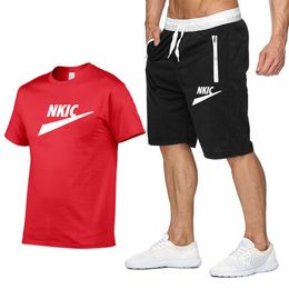 Nieuwe zomer oversized nieuwe heren tracksuits Sportwear Suit T-shirt shorts Casual Wear Fitness Sports 2pc sets heren tracksuit XS-2XL