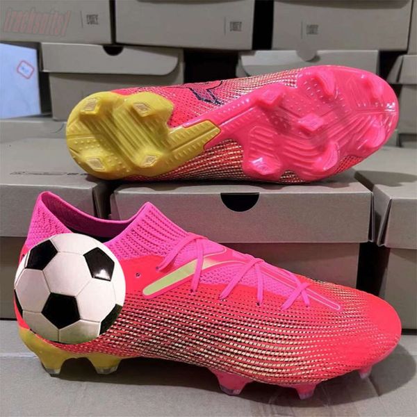 Nouvelles chaussures de football de sport d'été fg longs ongles tricot de créateurs chaussures respirant futurs star bottes de football crampons de football chaussures de football chaussures de football chaussures de football