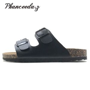 Nieuwe zomer stijl schoenen vrouw sandalen kurk sandaal top kwaliteit gesp casual slippers flip flop plus size 6-11 gratis S 210310
