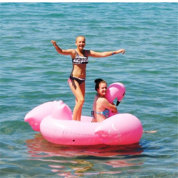 Nuevo Verano Natación Inflable Piso flotante Inflable Flotador de agua Balsa Colchón de aire Piscina de natación Juguete de playa Flamingo Envío de DHL / Fedex