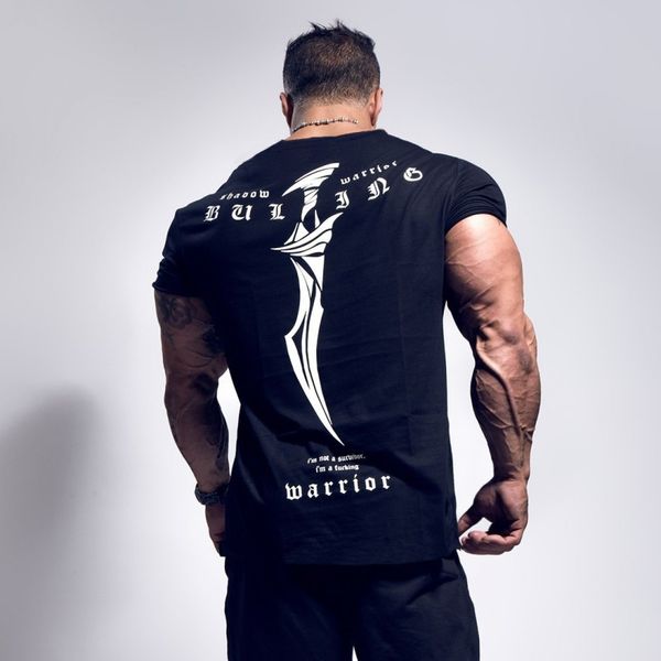 Nouvel été le stade Stringer marque T-shirt homme mode musculation et Fitness Crime T-shirt à manches courtes grand type M-XXL