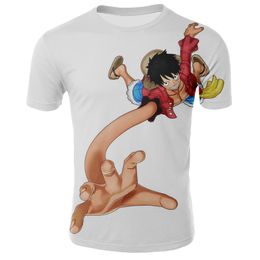 Nouveaux tops d'été Classic Anime T-shirt Men / Femmes One Piece Roronoa Zoro 3D Print T-shirts décontracté HARAJUKU Style Tshirt Streetwear