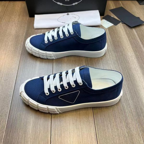 New Summer Walk Hommes Roue Skate Baskets Chaussures Tissu Gabardine Sports Semelle En Caoutchouc Maille Coton Toile Casual Marche Top Qualité Low Top Trainer Designer Boîte à chaussures