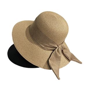  Nuevos sombreros de ala ancha de verano, sombrero de sol de playa para mujer, gorra de protección solar para vacaciones,  sombrilla para mujer, sombrero de paja, gorros de vestir para mujer