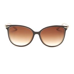 Nouvel été femmes lunettes de soleil oeil de chat monture de lunettes épissage brun beige diamant incrusté design fille cadeau amant créateur de mode lunettes en gros avec boîte