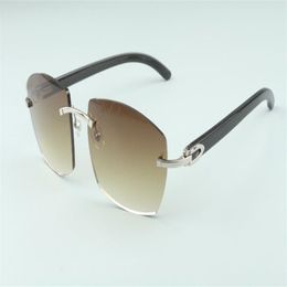 Nouvelles lunettes de soleil A4189706-5 Temples à cornes noires sauvages naturelles Factory Direct Top Quality Fashion Unisexe Glasshes205E