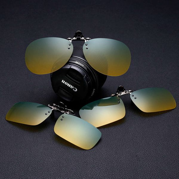 Nouvelles lunettes de soleil jour de nuit double utilisation de myopie clip conduisant des verres anti-faire