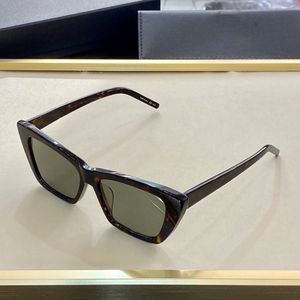 Nouvelles lunettes de soleil mode femmes triangle oeil de chat plein cadre SL276 modèle populaire UV400 lentille été style noir blanc rouge couleur venir Wi218Z