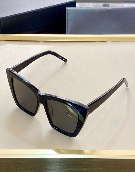 Nouvelles lunettes de soleil mode femmes Triangle oeil de chat plein cadre SL276 modèle populaire UV400 lentille été style noir blanc rouge couleur venir Wi9993530