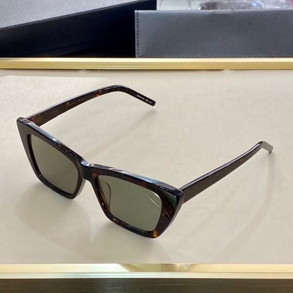 Nouvelles lunettes de soleil mode femmes triangle oeil de chat plein cadre SL276 modèle populaire UV400 lentille été style noir blanc rouge couleur venir Wi218Z