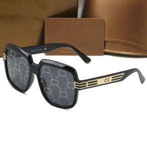 Nouvelles lunettes de soleil pour homme femme classique lunettes de conduite lentille lettre lunettes de soleil 6 couleurs lunettes carrées Adumbral avec BoxGG0979