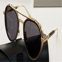 Nouvelles lunettes de soleil hommes Design Metal Retro Eyewear Epiluxu pilote japonais boutique fait main classique UV 400 verres de qualité supérieure 2610