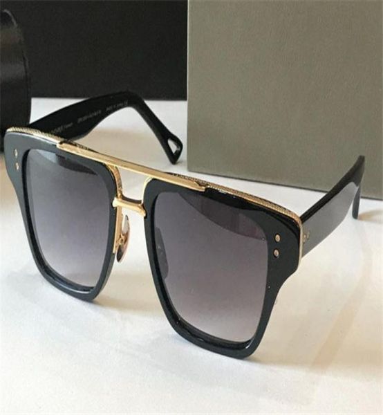 Nouvelles lunettes de soleil Men Design Vintage Sunglasses 3 Fshion Style Square Frame UV 400 LENS AVEC CASE TOP Quality9847778