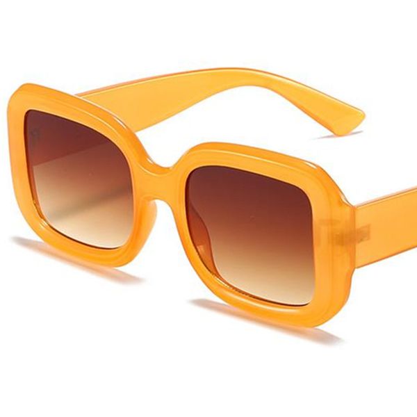 Lunettes de soleil unisexes couleur bonbon, Anti-UV, monture surdimensionnée, carrées ornementales, nouvelle collection