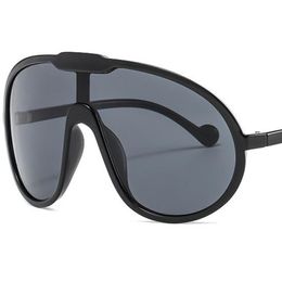 Nuevas gafas de sol Unisex, gafas de sol para PC, lentes siameses, gafas Anti-UV, gafas para ciclismo al aire libre, montura ornamental de gran tamaño