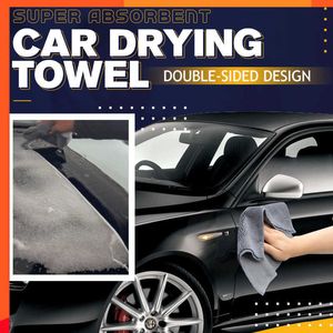 Toalla de secado de coche superabsorbente, paño de limpieza de doble cara de terciopelo Coral de gamuza, accesorios para coche