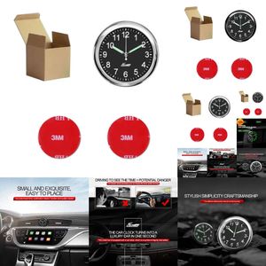 Nouvelle horloge de jauge lumineuse super brillante mini cadeau de décoration automatique Automobiles Air Outlet Quartz Watch Style pour toutes les voitures