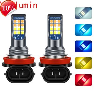 Nieuwe Super Heldere Twee Kleuren H11 H8 9006 HB4 HB3 H16 Auto Mistlamp Lamp Dag Rijden Running Light wit Geel Groen Led Verlichting Auto