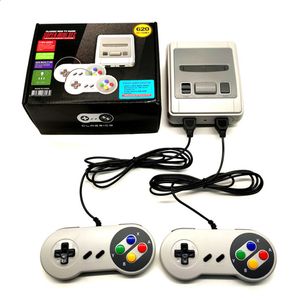 Nouvelle console de jeu rétro super mini avec deux contrôleurs, TV HD classique, lecteurs de jeux vidéo à domicile, 620 jeux 8 bits intégrés pour SFC NES SNES avec boîte