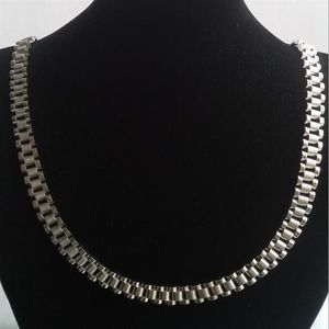 Nieuwe Super Noble heren 316L roestvrij staal zilver wit Ro lex horlogeband link ketting239t