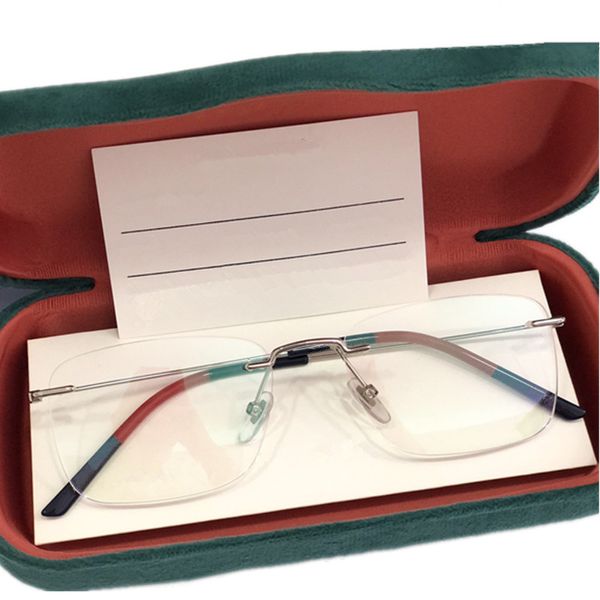 Nuevo súper pretety o3990 unisex sin borde sin borde marco 56-17-150 borde de metal delgado liviano para receta miopía presbyopia gafas