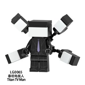 Nouveau Super Titan TV Man Sound Man Monitor Man Building Bloc Toy Skibidi Brick Brick Toy Child's Birthday Christmas Gift