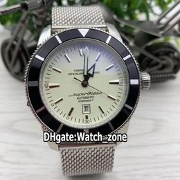 New Superocean Heritage II AB201012G827154A AB201012 42mm Silver Diad Mens Automatic Mens Watch Bracelet en acier inoxydable Watc9607892