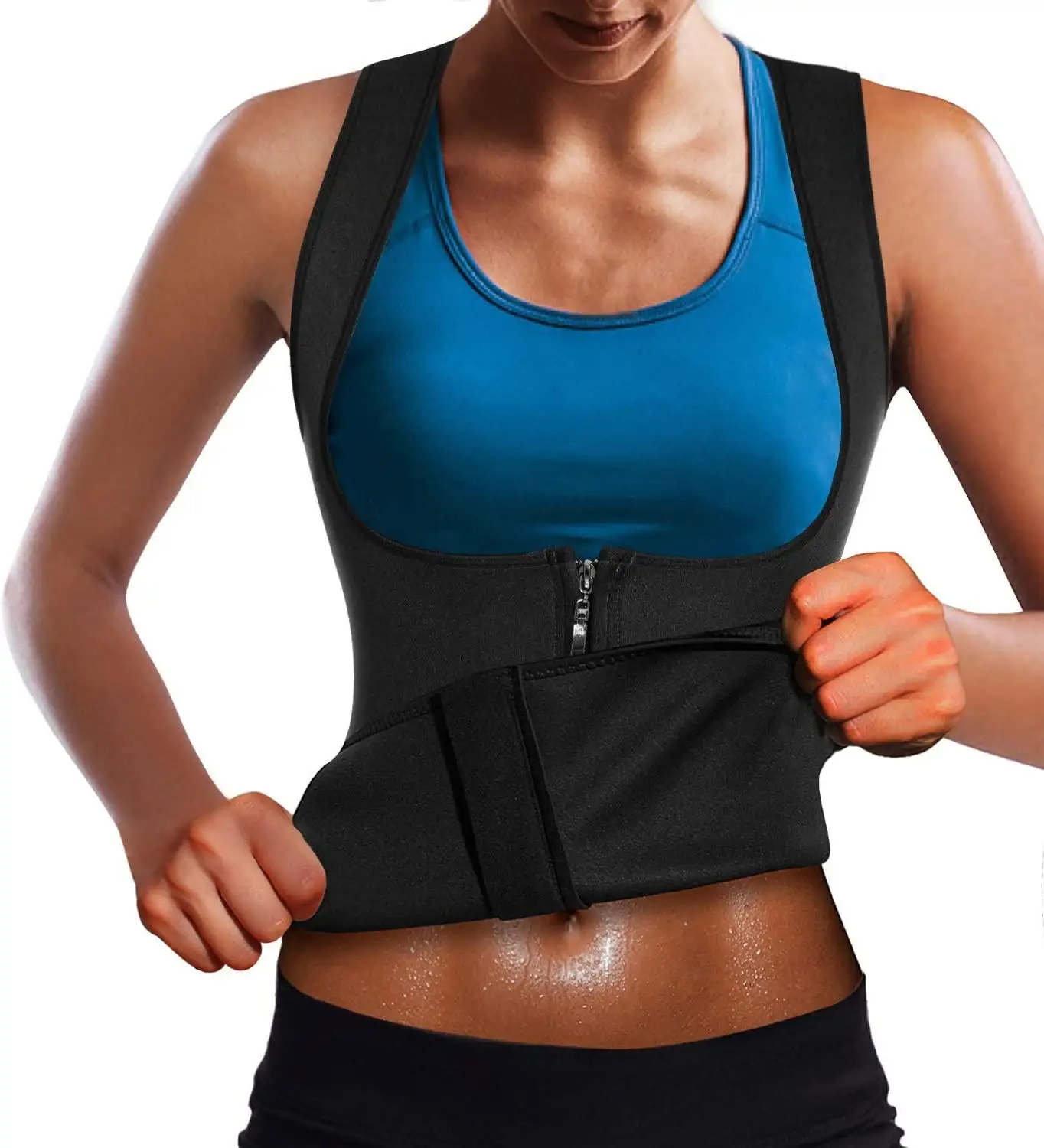 New Sweat Sauna Body Shapers Vest Waist Trainer Slimming Vest Shapewear Weight Loss Waist Shaper Corset