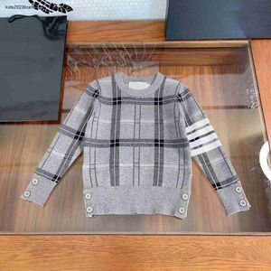 Nieuwe trui voor baby herfst kinderen Truien top Maat 100-150 CM Multi knop decoratie Gebreide trui Oct05