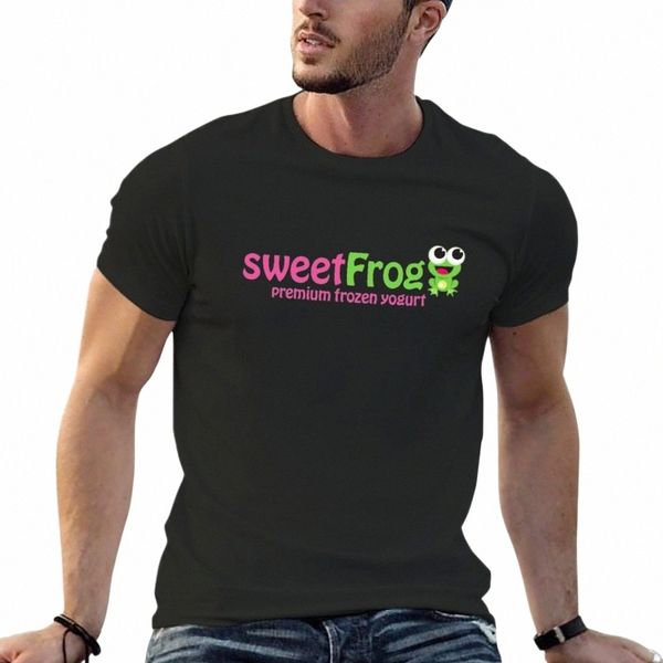 Nouveau Sweet Frog - Premium Frozen Yogurt T-Shirt noir t-shirt vêtements vintage garçons t-shirts blancs t-shirts unis hommes v1eq #