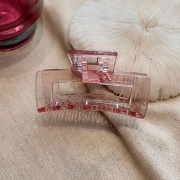 Neue süße Mädchen Herz rosa grün transparent Haarspangen Kunststoff Griff Clip große Hochsteckfrisur Haar-Accessoires