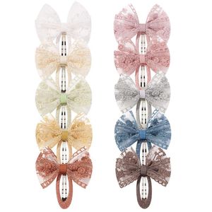 Pinces à cheveux en dentelle pour filles, épingle à cheveux brodée de fleurs, Barrettes pour bébé, accessoires pour cheveux, couvre-chef, cadeau pour enfants, nouvelle collection