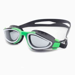 Nouvelles lunettes de natation mâle femme lunettes de natation Lucency Anti-buée lunettes imperméables Silicone masque de plongée G220422