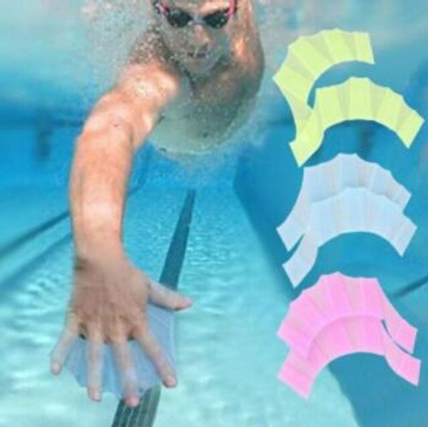 Nouveaux doigts de natation gants palmés palmes Silicone mains palmes paumes accessoires équipement de gant de bain livraison gratuite