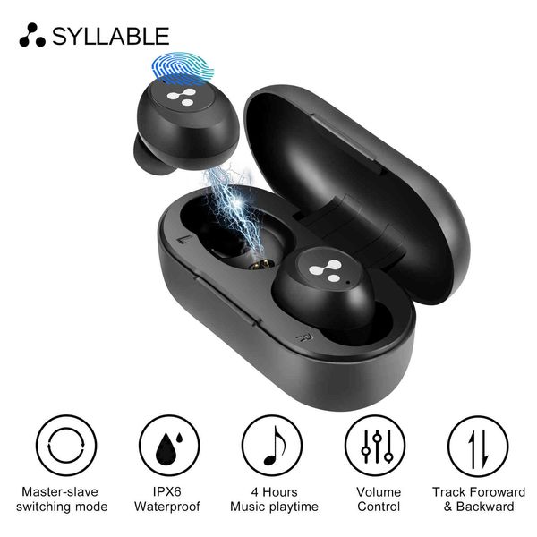 Nuevo auricular SYLLABLE TWS Auriculares estéreo inalámbricos verdaderos Modo de conmutación maestro-esclavo Auriculares Sílaba S103 Teléfono